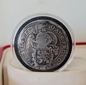 antica moneta d'argento olandese 1637 leone Daalder - Foto 1 di 5