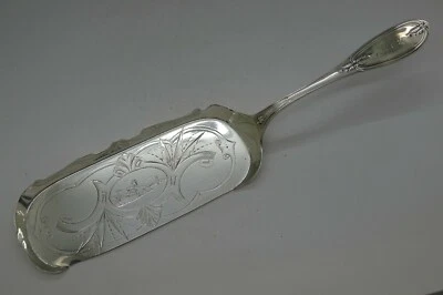 WOOD & HUGHES 纯银 OLIVE PATTERN 大号 CRUMBER VILLAGE 场景 罕见  — 第 1/4 张图片