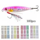 Fly Tying Fish Lure Eyes 3mm 4mm 5mm 6mm Fishing Bait Eyes 3D Holographic eye