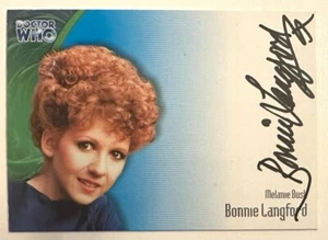 DOCTOR WHO : BONNIE LANGFORD as MELANIE BUSH SERIES 3 AUTO CARD - Foto 1 di 2