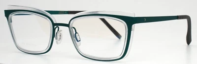 BLACKFIN Flamingo Beach BF891 1141 Green Clear Womens Eyeglasses 52-19-145 B:33 - Image 1 of 4