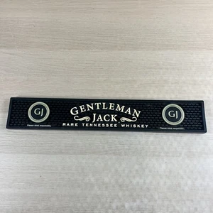 Gentleman Jack Whiskey Rubber Bar Spill Mat Tap Drain Runner Mancave 21" x 3.5" - Picture 1 of 8
