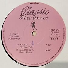Jocko/ B. B. C. S. & A Sylvia Harris / Rah Band - 1988 Classic Disco Dance Can