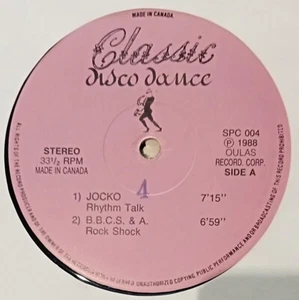 Jocko / B. B. C. S. & A Sylvia Harris / Rlh Band - 1988 Classic Disco Dance Can - Picture 1 of 3