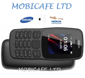 Brand New Nokia 106 - Black (Unlocked) Mobile Phone Dual Sim Free - Afbeelding 1 van 1