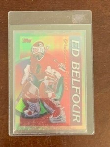 1995 TOPPS DIVISION FINEST ED BELFOUR CHICAGO BLACKHAWKS #11