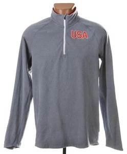 USA 2014/2015 FOOTBALL 1/3 ZIP TRAINING TOP JERSEY NIKE SIZE M ADULT - Picture 1 of 12