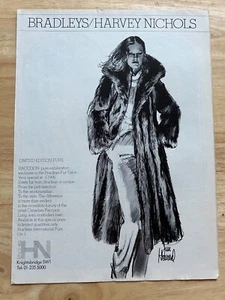 Vintage 1979 Bradleys Harvey Nichols Mode Original Werbung Werbung - Bild 1 von 1