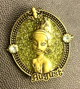 Disney pin 113604 Princess Tiana Birthstone August birth stone Peridot green - Picture 1 of 3