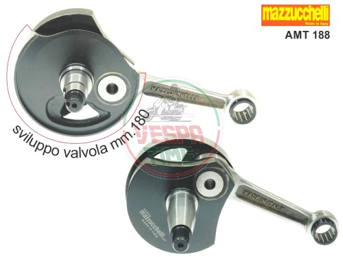 Albero motore mazzucchelli super competizione cono 20 corsa 51 biella 97 Vespa