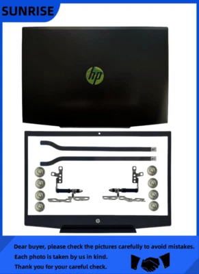 New For HP Pavilion 15-CX Series TPN-C133 LCD Back Cover/ Front Bezel/Hinges - Image 1 of 4