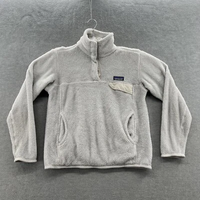 Patagonia Mujer Talla S Blanco T Snap Anorak Sherpa Vellón Difuso Foto 1 de 4