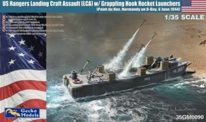 GECKO MODELS US RANGERS LCA W/GRAPPLING HOOK ROCKET LAUNCHERS 1:35 35GM0090 - Foto 1 di 1