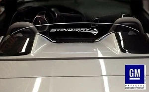 Stingray Text Etching Wind Restrictor® Blocker For 14-19 Corvette C7 Convertible - Picture 1 of 5