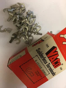 C15308  VACO HOOK TERMINALS WIRE 16-14  STUD 8   100 PCS  NOS - Picture 1 of 1