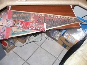 1994 San Francisco 49ers Super Bowl XXIX NFC Champions 32" Pennant 3.5" Pinback - Picture 1 of 1