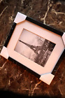 Black Picture Frame With White Mat 5X7 Or 11X9 Grey Eiffel Tower