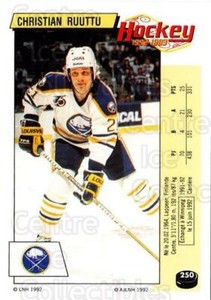 1992-93 Panini Stickers French #250 Christian Ruuttu