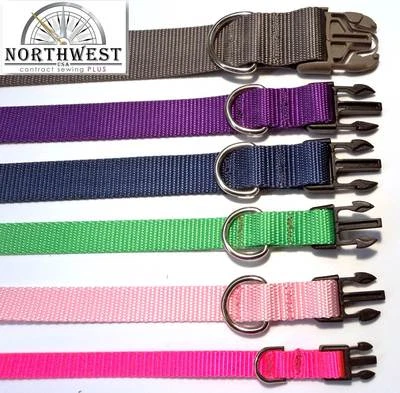 Nylon Dog Collars - Various colors and sizes available !!! Made in USA by NWCS