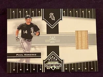 2005 Paul Konerko Donruss Champions Impressions #77 Game Used Bat Relic - Image 1 of 2