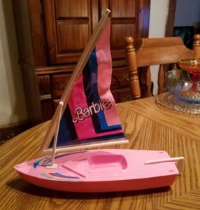 Vintage 1987 Barbie Sailboat Pink BARBIE SAIL BOAT BARBIE DOLL COLLECTION BEACH - Bild 1 von 3