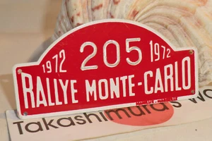 TEILNEHMERSCHILD 41. Rallye MONTE-CARLO 1972 Parc Fermé 205 RENAULT ALPINE DW73 - Picture 1 of 6