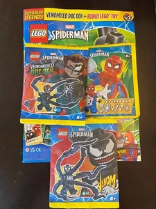 Lego Spider-Man Paper Bag: Venomized Doc Ock, Venom & Spider-Man w/ Magazine - Picture 1 of 5