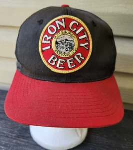 Vintage Iron City Beer Pittsburgh Brewing Hat Cap Patch Snapback One Size - Picture 1 of 4