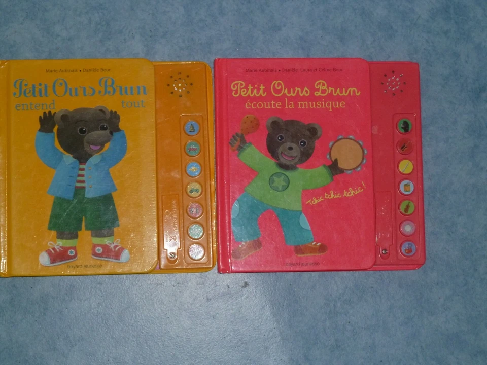PETIT OURS BRUN..LOT DE 2 LIVRES MUSICALES - Photo 1/1