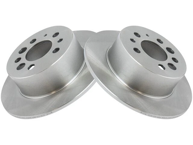 Rear TRQ 2 Piece Brake Rotor Set Brake Rotor Set fits Volvo 244 1975-1989 17JDYP - Image 1 of 1