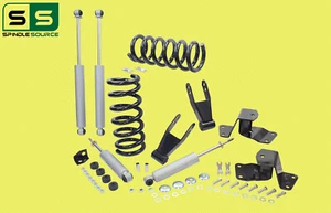 Kit de caída de 3/3-4" BOBINAS + COLGADOR + GRILLETE + AMORTIGUADORES PARA 88-91 Chevy GMC C1500 V6 CABINA STD - Imagen 1 de 1