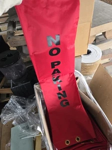 (Lot of 30) "No Parking" Event Sign Pole Slip Cover - Picture 1 of 3