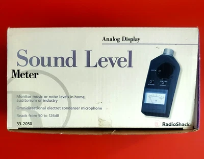 RADIO SHACK SOUND LEVEL METER ANALOG DISPLAY 33-2050🌟 - Image 1 of 4