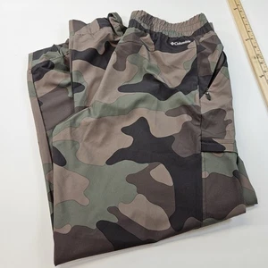 Columbia Cargo Pantalon Polyester Homme Grand Vert Nylon Camouflage Camouflage - Photo 1/8