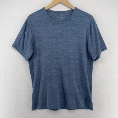 Camisa MACK WELDON Para Hombres M Airknit Waffle Térmica Elastizada Rendimiento Camiseta Azul Foto 1 de 4