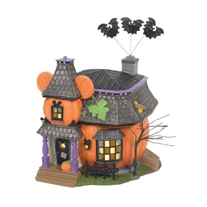 Disney Halloween Village Mickey's Pumpkintown Haunted Manor Lit Building, 6.8... - Picture 1 of 7