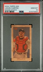 2024 topps 206 Jason Varitek Wood Stock Psa 10 Pop 1! 🔥 - Picture 1 of 2
