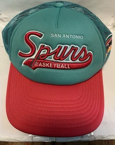 San Antonio Spurs Hat Snapback Cap Adjustable Pink & Blue - Picture 1 of 5