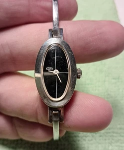 Bellissimo orologio bracciale da donna, argento 800 , meccanico a carica manuale - Foto 1 di 10