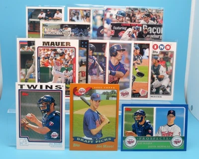 Joe Mauer 2002 - 2018 Topps lote completo de (17) novato Foto 1 de 4