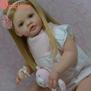 Bambole Reborn finite 26 pollici artista capelli radicati a mano bambina regalo realistico - Foto 1 di 2