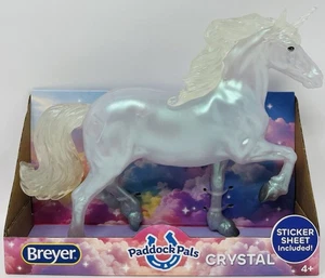 Breyer Paddock Pals Kristall Einhorn Sammelfigur Pferd, mit Stickerbogen - Bild 1 von 3