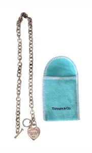 Tiffany & Co. Return to Tiffany sterling heart Tag 16in Toggle Closure Necklace - Picture 1 of 5