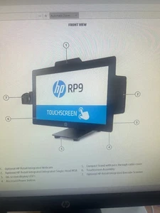 HP RP9 G1 Retail System 9115 i5-7600 4GB 128GB SSD TOUCHSCREEN POS 429G5US#ABA - Picture 1 of 3