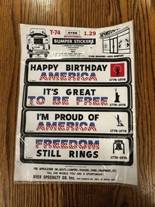 America's Bicentennial Autoaufkleber Neu Patriotisch USA Vintage 1776-1976 T-74 - Bild 1 von 4