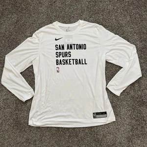 Nike NBA San Antonio Spurs Dry Fit Weiß Shooting Langarmshirt Herren Gr. XL - Bild 1 von 5