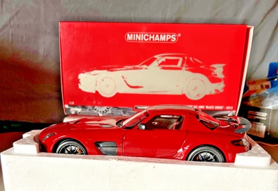 Minichamps 1:18 2013 Mercedes Benz SLS AMG Black Series Rare Red Mint NIB #1/350 - Image 1 of 4