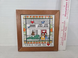 1983 Susan Marie McChesney Enesco Wall Art Homs is Where the Heart Is. FREE SHIP - Picture 1 of 5