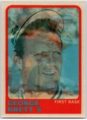 #150 George Brett - Kansas City (KC) Royals 1988 Sportflics MLB Baseball Card - Image 1 of 2