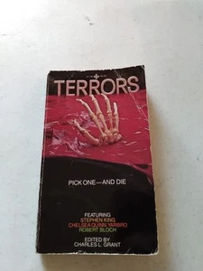 Terrors by Charles L. Grant 1st Print Paperback 1982 Feat. Stephen King, Bloch - Picture 1 of 10